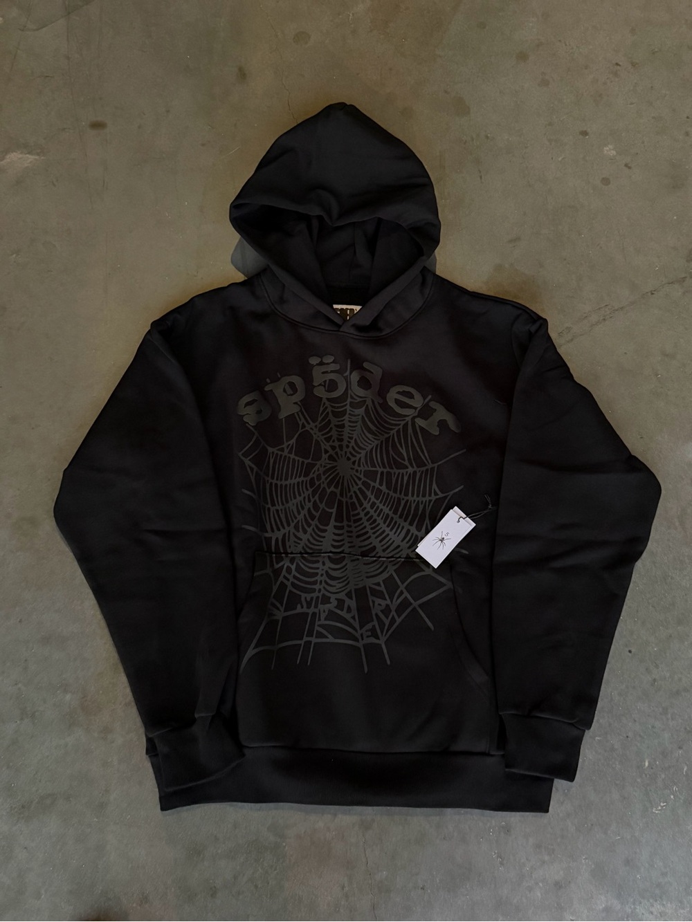 Spider hoodie Web Graphic Black Hoodie